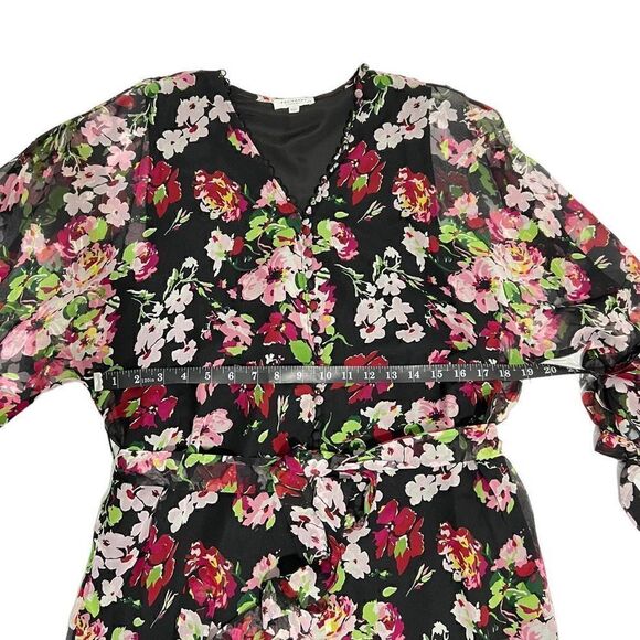 *EQUIPMENT* Large New w Tags Women's Semi Sheer Long Sleeve Button-Down Floral D - Picture 9 of 16